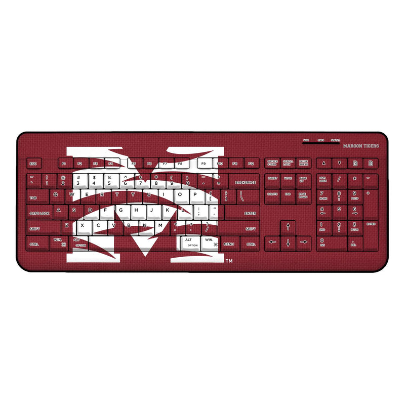 Morehouse Maroon Tigers Solid Wireless USB Keyboard