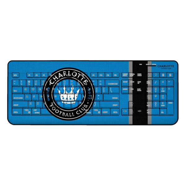 Charlotte FC  Stripe Wireless USB Keyboard
