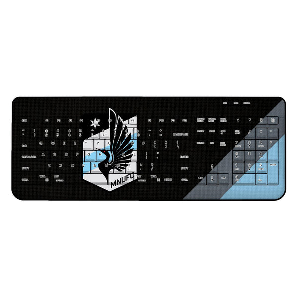 Minnesota United FC   Diagonal Stripe Wireless USB Keyboard
