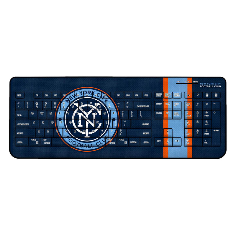 New York City FC  Stripe Wireless USB Keyboard
