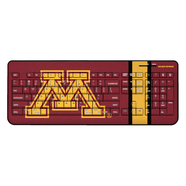Minnesota Golden Gophers Stripe Wireless USB Keyboard