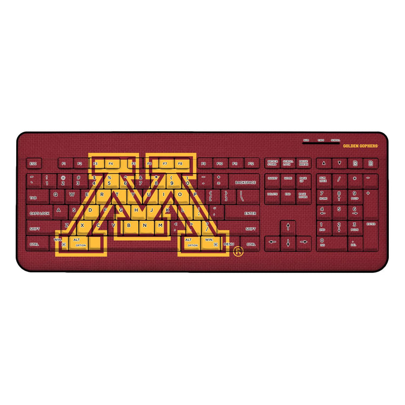Minnesota Golden Gophers Solid Wireless USB Keyboard