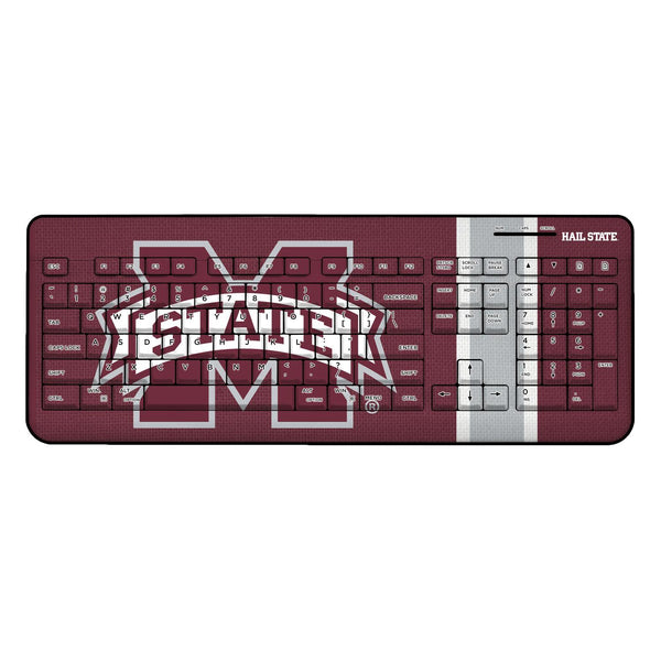 Mississippi State Bulldogs Stripe Wireless USB Keyboard