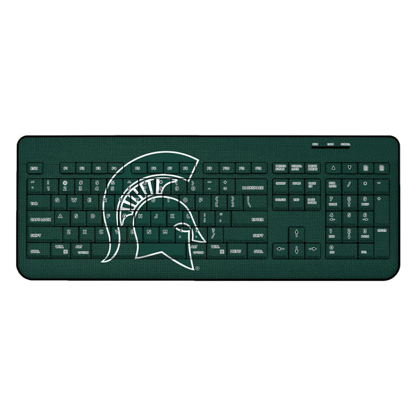 Michigan State Spartans Solid Wireless USB Keyboard