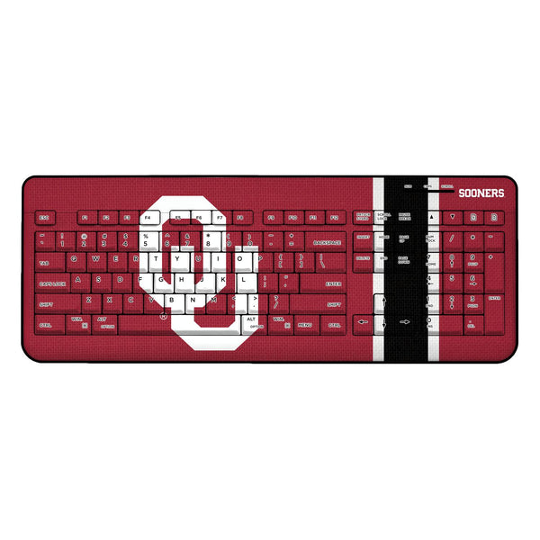 Oklahoma Sooners Stripe Wireless USB Keyboard