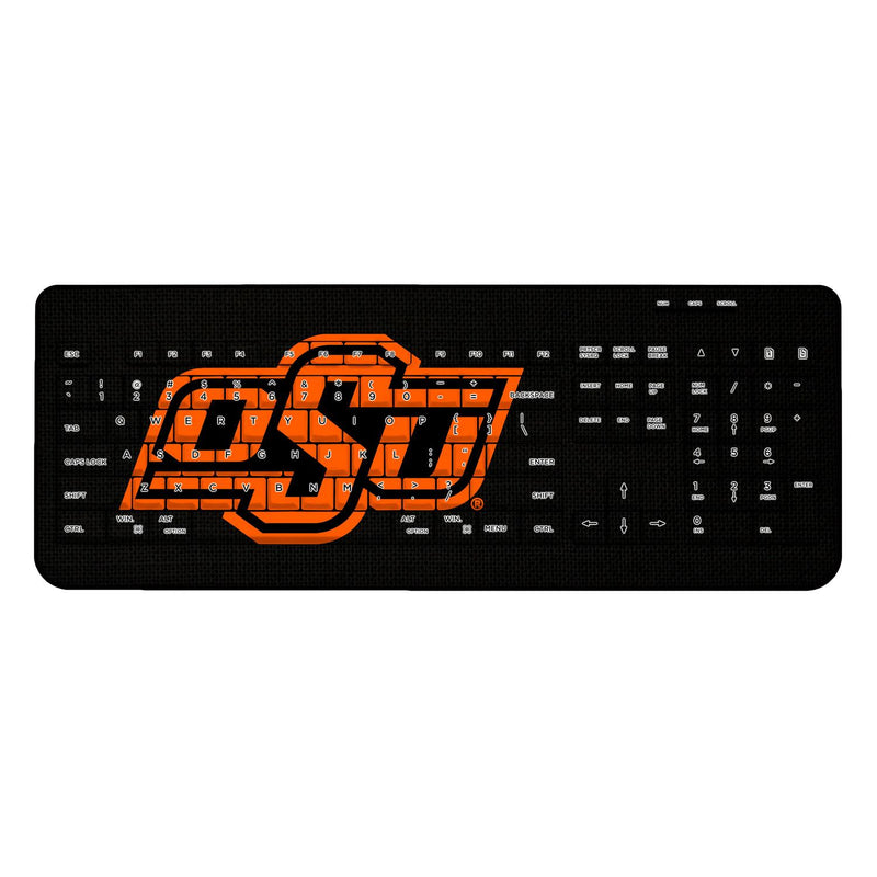 Oklahoma State Cowboys Solid Wireless USB Keyboard