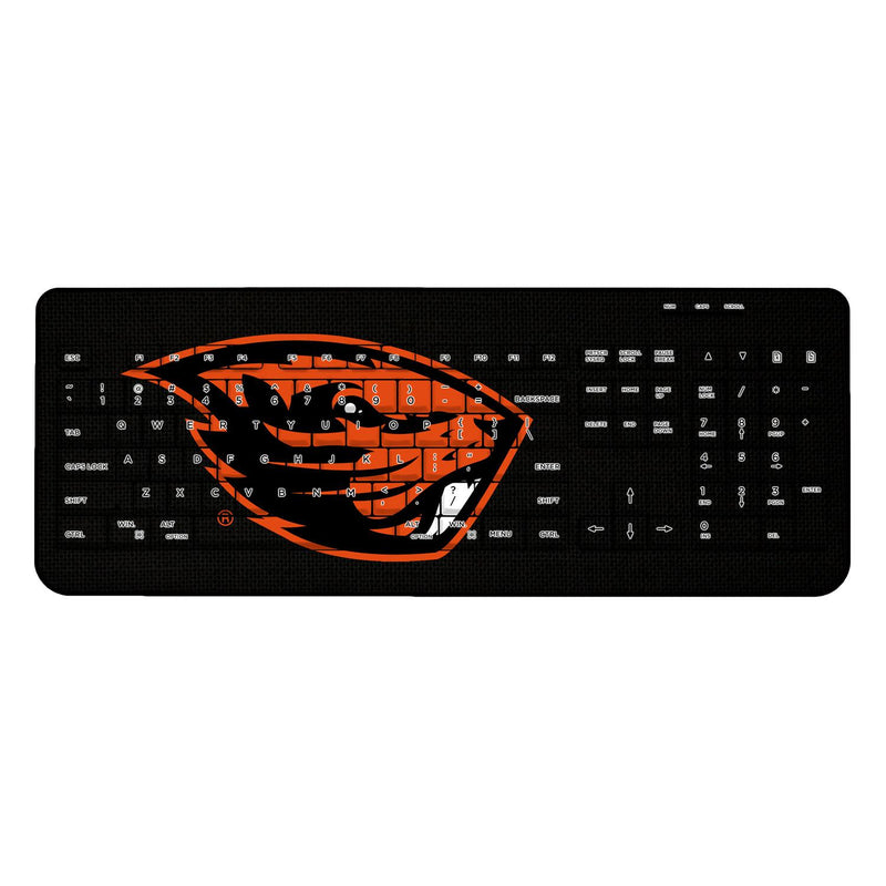 Oregon State Beavers Solid Wireless USB Keyboard