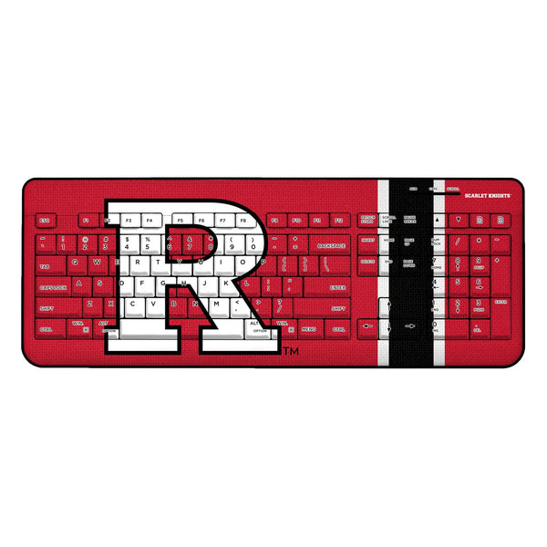 Rutgers Scarlet Knights Stripe Wireless USB Keyboard