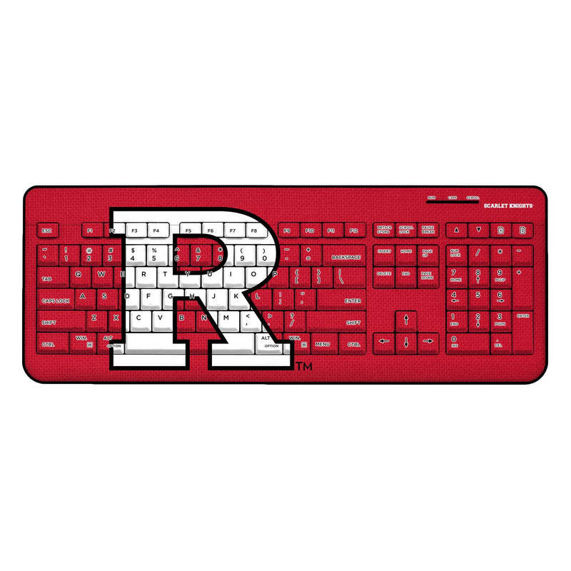 Rutgers Scarlet Knights Solid Wireless USB Keyboard
