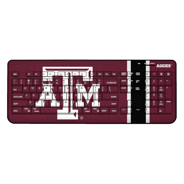 Texas A&M Aggies Stripe Wireless USB Keyboard