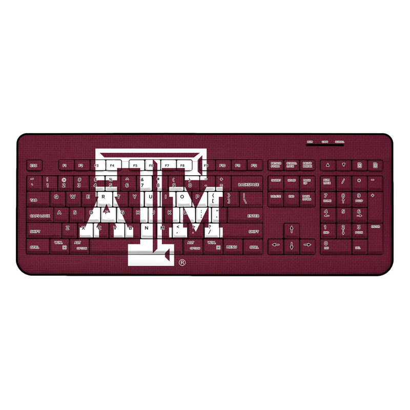 Texas A&M Aggies Solid Wireless USB Keyboard
