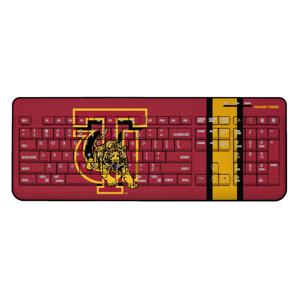 Tuskegee Golden Tigers Stripe Wireless USB Keyboard