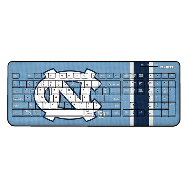 North Carolina Tar Heels Stripe Wireless USB Keyboard