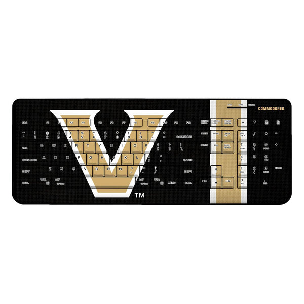 Vanderbilt Commodores Stripe Wireless USB Keyboard