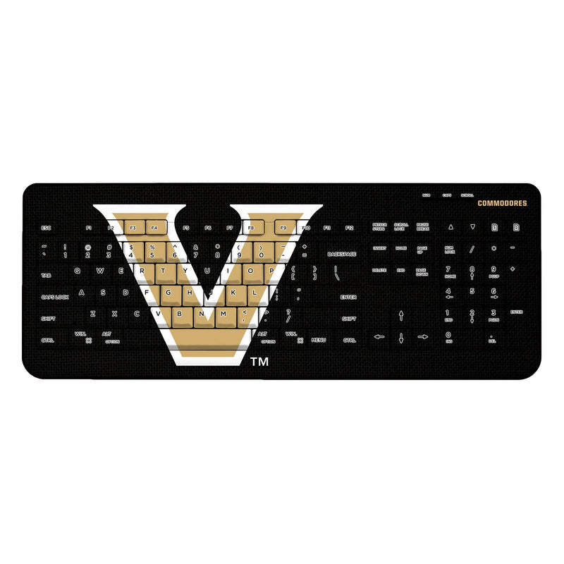 Vanderbilt Commodores Solid Wireless USB Keyboard