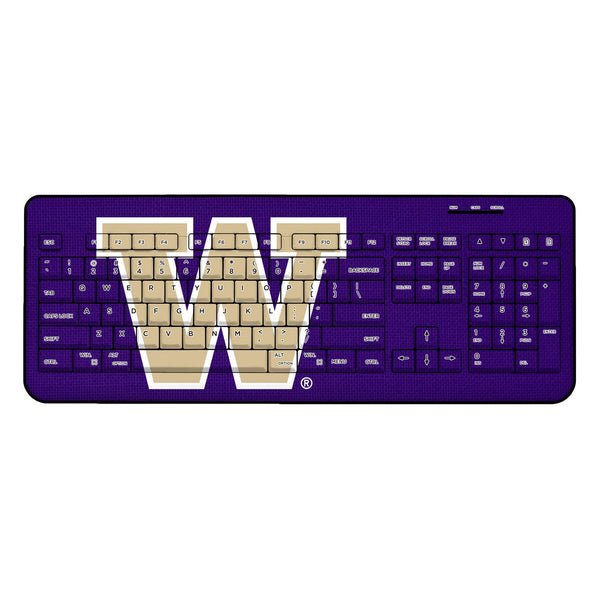 Washington Huskies Solid Wireless USB Keyboard
