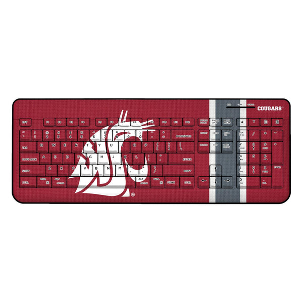 Washington State Cougars Stripe Wireless USB Keyboard