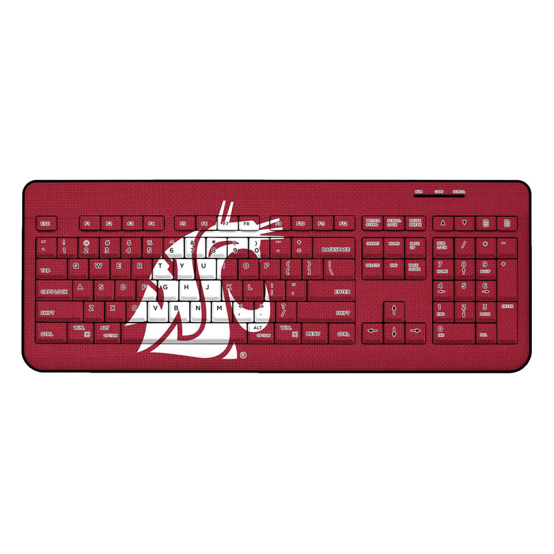 Washington State Cougars Solid Wireless USB Keyboard