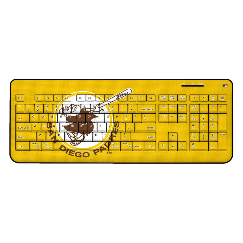 San Diego Padres 1969-1984 - Cooperstown Collection Solid Wireless USB Keyboard