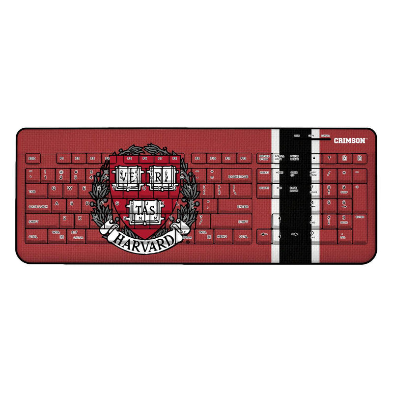 Harvard Crimson Stripe Wireless USB Keyboard