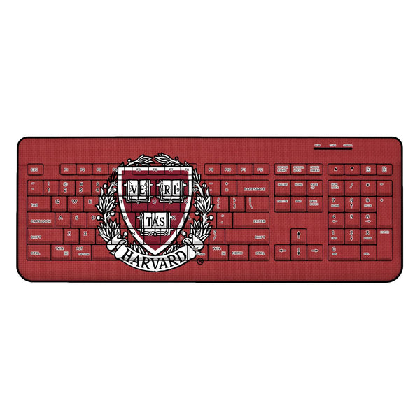 Harvard Crimson Solid Wireless USB Keyboard