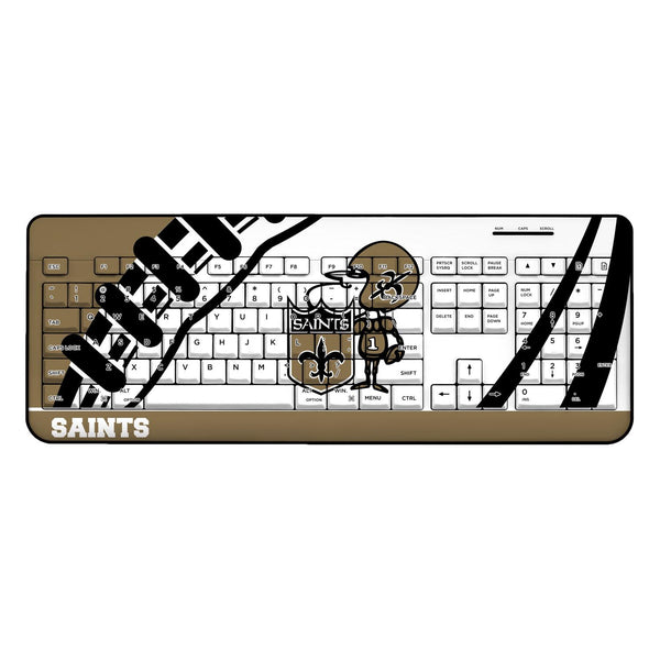 New Orleans Saints Historic Collection Passtime Wireless USB Keyboard