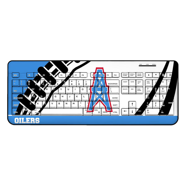 Houston Oilers Historic Collection Passtime Wireless USB Keyboard