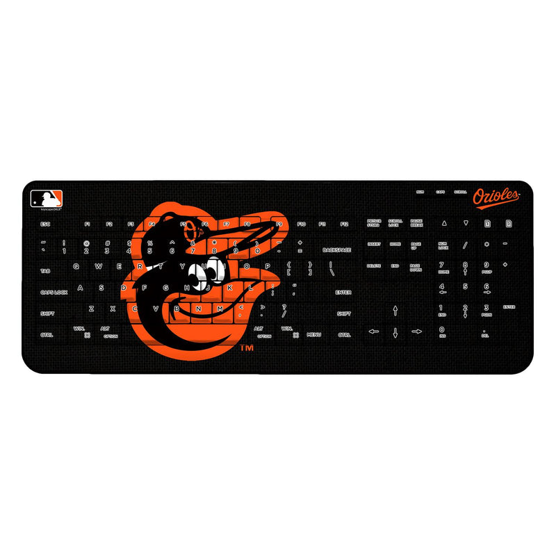 Baltimore Orioles Solid Wireless USB Keyboard