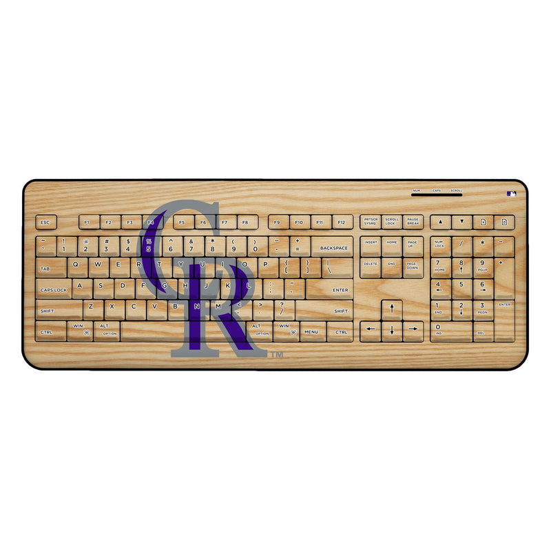 Colorado Rockies Baseball Bat Wireless USB Keyboard