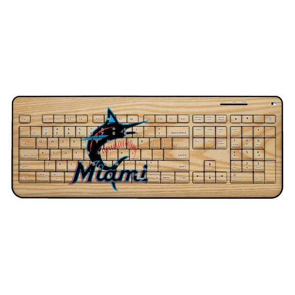 Miami Marlins Baseball Bat Wireless USB Keyboard