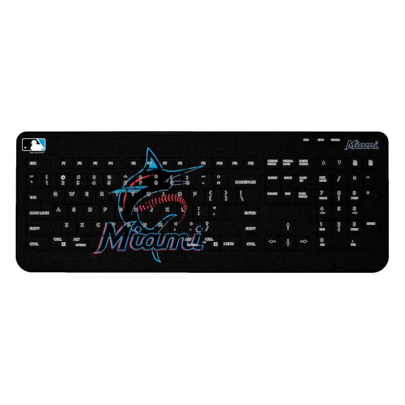 Miami Marlins Solid Wireless USB Keyboard