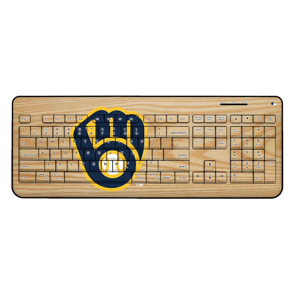 Milwaukee Brewers Baseball Bat Wireless USB Keyboard