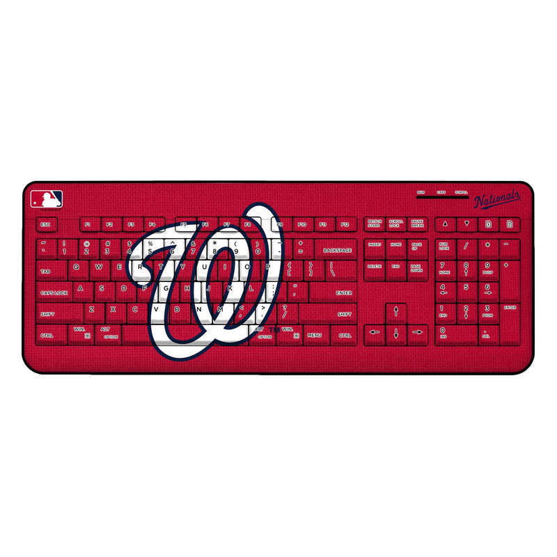 Washington Nationals Solid Wireless USB Keyboard