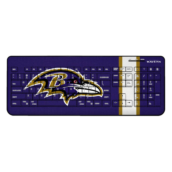 Baltimore Ravens Stripe Wireless USB Keyboard
