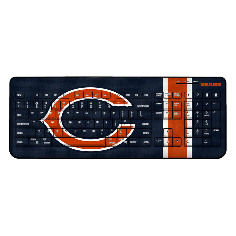 Chicago Bears Stripe Wireless USB Keyboard