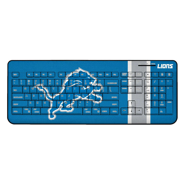 Detroit Lions Stripe Wireless USB Keyboard
