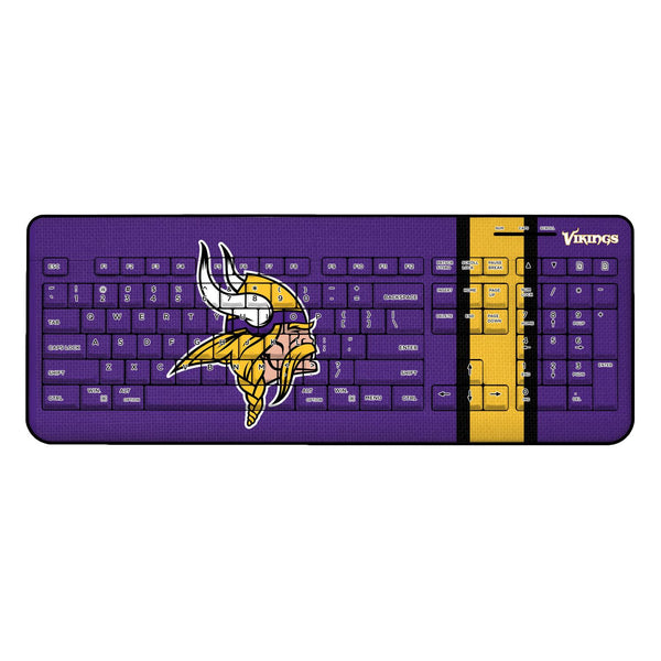 Minnesota Vikings Stripe Wireless USB Keyboard