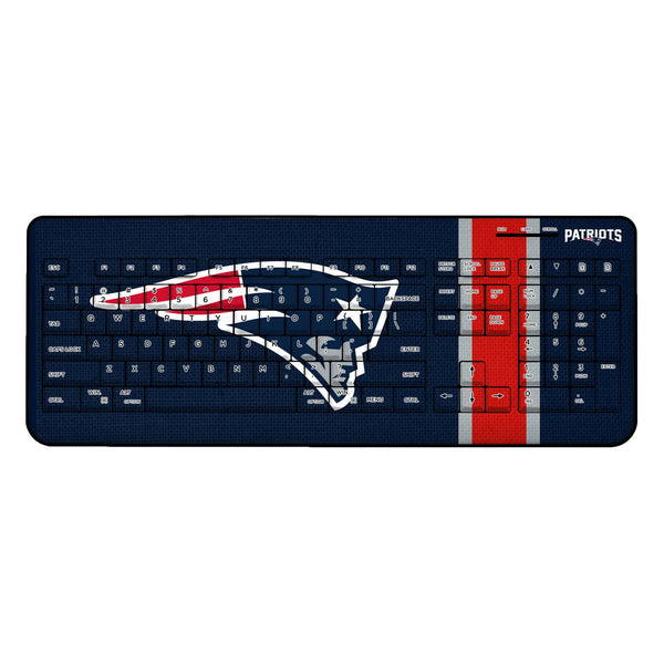 New England Patriots Stripe Wireless USB Keyboard