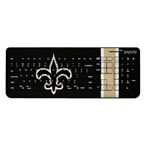 New Orleans Saints Stripe Wireless USB Keyboard