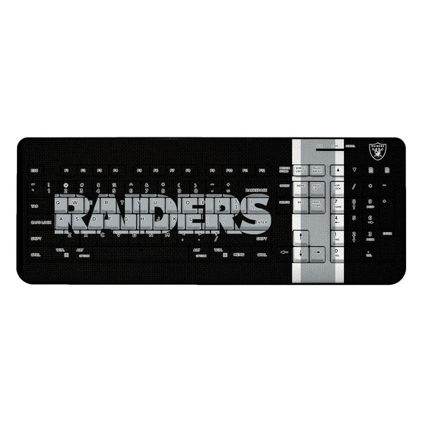 Las Vegas Raiders Stripe Wireless USB Keyboard