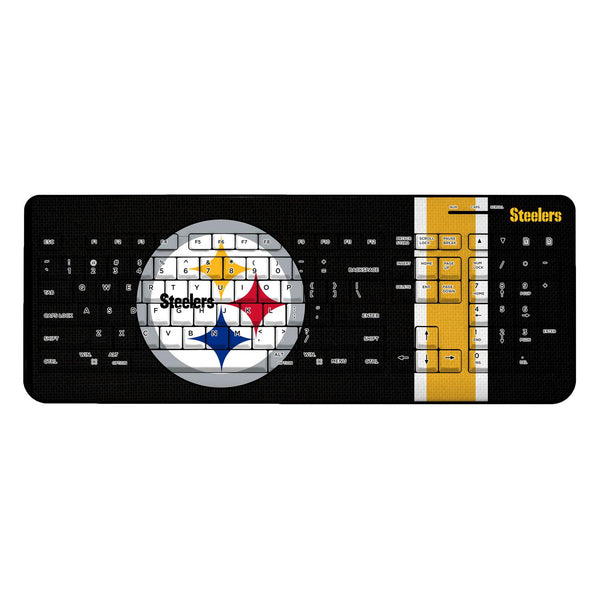 Pittsburgh Steelers Stripe Wireless USB Keyboard