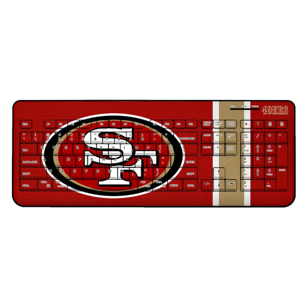 San Francisco 49ers Stripe Wireless USB Keyboard