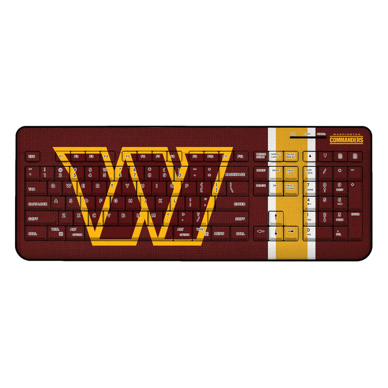 Washington Commanders Stripe Wireless USB Keyboard