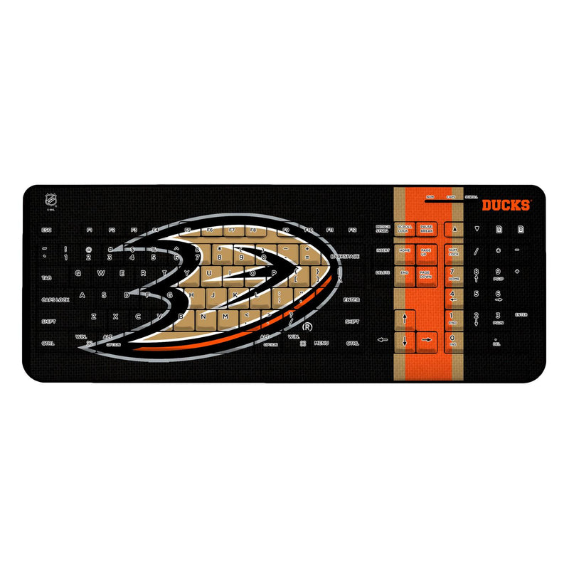 Anaheim Ducks Stripe Wireless USB Keyboard