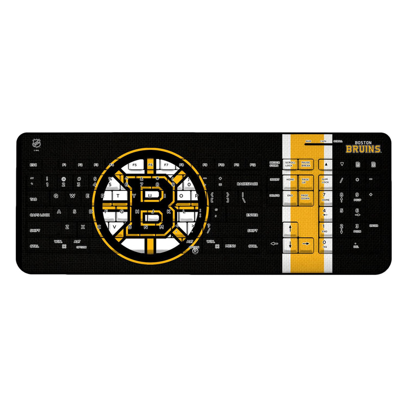 Boston Bruins Stripe Wireless USB Keyboard