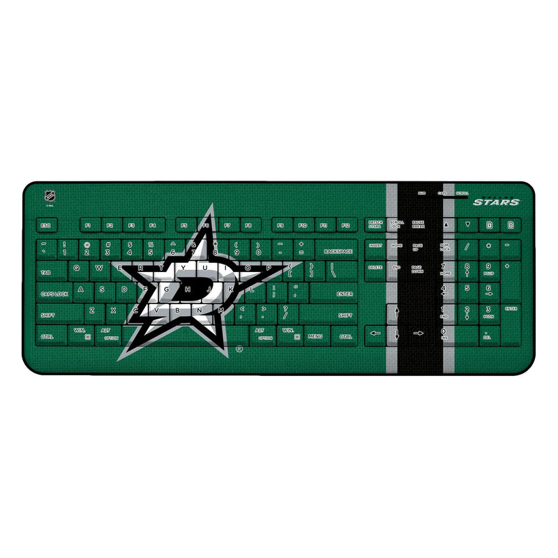 Dallas Stars Stripe Wireless USB Keyboard