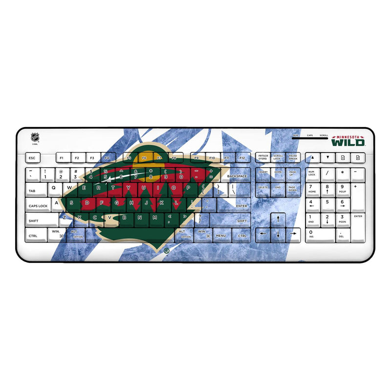 Minnesota Wild Ice Tilt Wireless USB Keyboard