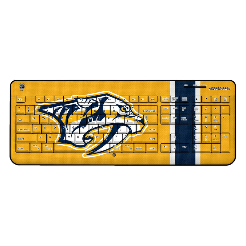 Nashville Predators Stripe Wireless USB Keyboard