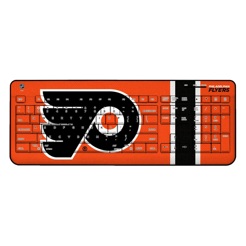 Philadelphia Flyers Stripe Wireless USB Keyboard