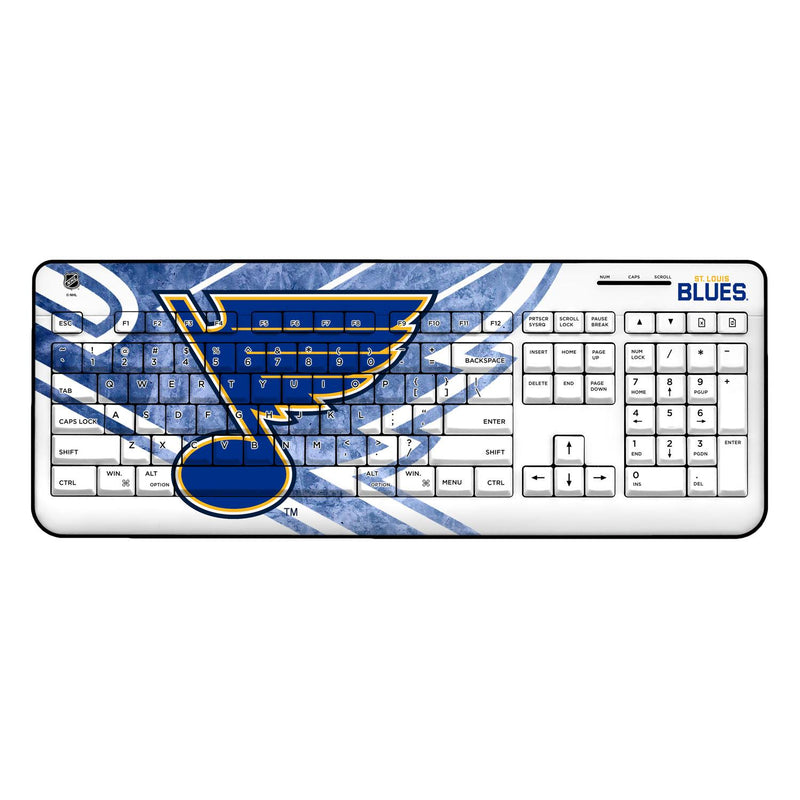St. Louis Blues Ice Tilt Wireless USB Keyboard